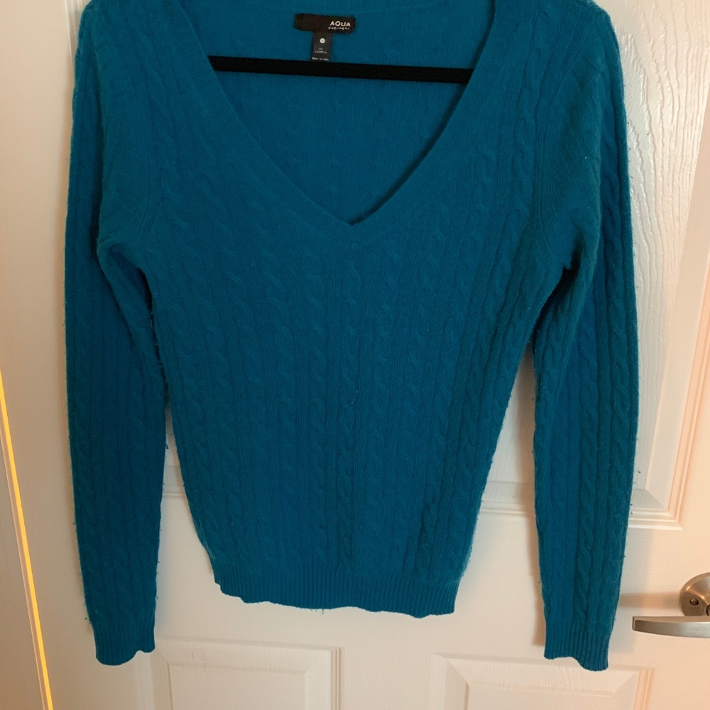 Aqua Brand V Neck Cashmere Sweater